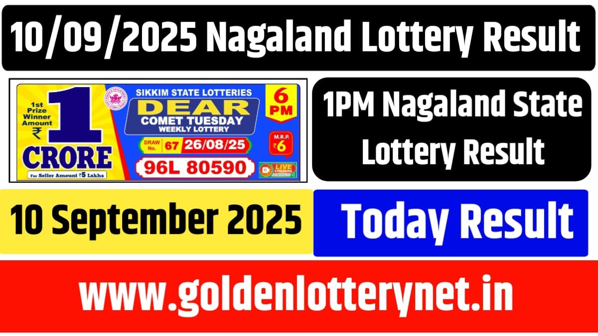 10.09.2025 Nagaland Lottery Result
