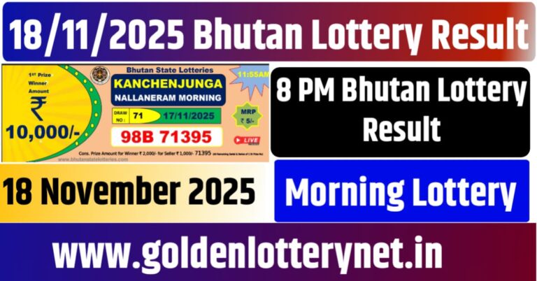 18.11.2025 Bhutan Night Lottery Result